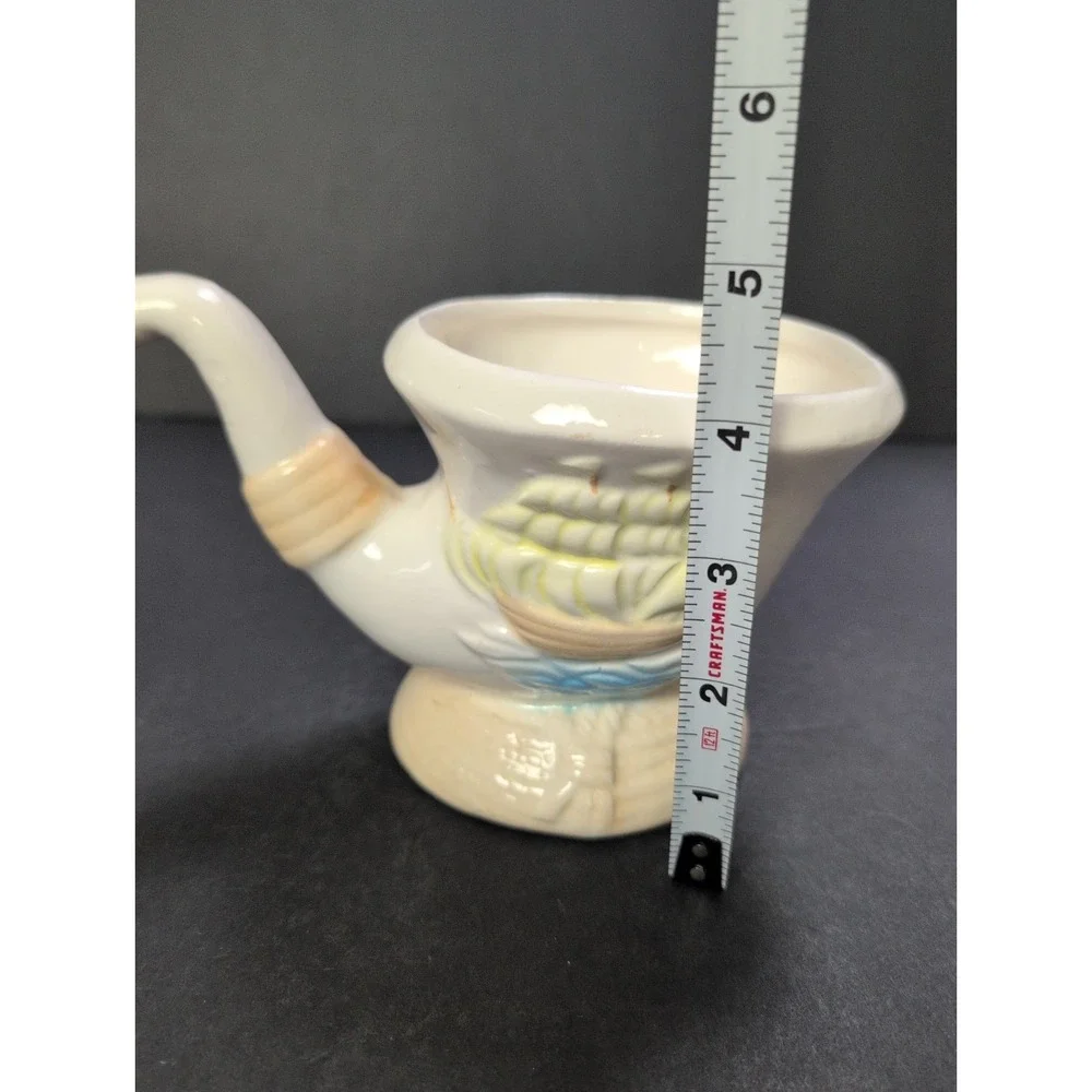 Vintage Relpo Pipe Planter MCM Ceramic Smoking Pipe Vase Japan 1950's-1960's